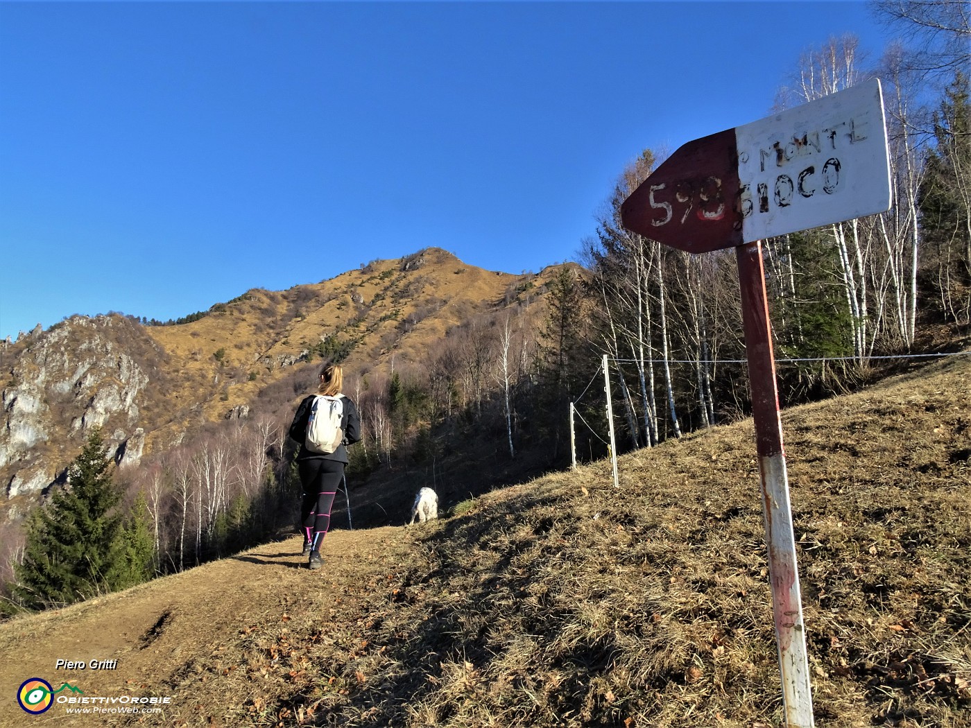 11 Alla Forcella di Spettino (1073 m) evvai sul sent. 598 per il Monte Gioco (1366 m).JPG